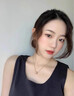 翠奢緣品牌小蠻腰項鏈女玫瑰金色時尚吊墜520送女友情人節(jié)老婆生日禮物 小蠻腰項鏈 玫瑰金色 曬單實拍圖