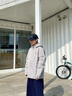 POLOWALK男裝連帽茄克2025秋季新品行政外套休閑連帽上衣 淺灰 L /175 曬單實(shí)拍圖