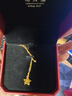周大福鏤空爆閃方糖星星足金黃金項鏈(工費420)45cm 約3.9g EOF1675 曬單實拍圖