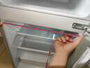 長城（GREAT WALL FRIDGE）家用迷你小冰箱小型冷凍冷藏保鮮宿舍出租房辦公室節(jié)能省電雙開門電冰箱 銀色108L【一級能效 全國聯(lián)?！?曬單實拍圖