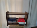 竹庭桌面書(shū)架可伸縮藤編多功能書(shū)本收納架辦公室置物架子多層帶抽支架 帶抽伸縮書(shū)架【楠竹款】 曬單實(shí)拍圖