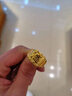 御鏡福金包銀戒指黃金招財進(jìn)寶實(shí)心開(kāi)口指環(huán)足金999包足銀好寓意送老公 金包銀招財進(jìn)寶戒指 包金2.5克 曬單實(shí)拍圖