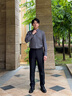 九牧王【3A抗菌科技 親膚】長袖襯衫男裝2025秋季新款莫代爾商務(wù)休閑上 標準版+深灰+TS1EX50233 40 （175/92A） 曬單實拍圖