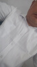 【高棉抗皺】男士白襯衫長袖工裝商務(wù)免燙寸正裝結(jié)婚西裝伴郎襯衣 白色細(xì)斜紋 【長袖款】 44 【建議180斤-190斤】 曬單實(shí)拍圖