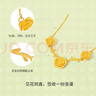 周六福  黃金項(xiàng)鏈女告白玫瑰足金鏈墜安妮的花園系列套鏈 計(jì)價(jià) 40+5cm尾鏈-5.29g 曬單實(shí)拍圖