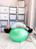 SPXINE兒童感統(tǒng)訓(xùn)練大龍球嬰兒瑜伽球幼兒園專用器材加厚防爆寶寶平衡球 【環(huán)保無味】綠色（加厚防爆） 65cm 曬單實(shí)拍圖