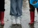 甜甜仔兒童雨鞋套男女童防水鞋套便攜學(xué)生下雨天防滑加厚耐磨反復(fù)使用 曬單實(shí)拍圖