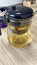 臺(tái)灣76飄逸杯功夫泡茶壺家用沖茶器水簾出水過濾內(nèi)膽高硼硅防爆玻璃茶壺套裝茶具 570ml壺+配2杯 曬單實(shí)拍圖