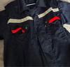 AETEL防靜電工作服套裝男夏短袖勞保服電焊汽修工程服定制 藏藍170 曬單實(shí)拍圖