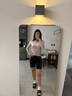 捷酷2025春夏新品YEELEN女士長(cháng)袖騎行服套裝薄款戶(hù)外反光高彈透氣上衣 粉色 M 曬單實(shí)拍圖