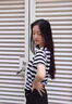 恒源祥條紋短袖t恤女2025夏季新款小個(gè)子時(shí)尚洋氣體恤修身顯瘦短款上衣 黑白條紋 M (建議100斤以?xún)? 曬單實(shí)拍圖