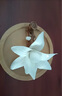 東方泥土陶瓷玉蘭花高端藝術(shù)香插香座線香底座香爐香盤托香器禪意家用室內(nèi) 玉蘭花香插.白色【含竹底座】 曬單實(shí)拍圖