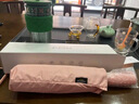 左都（ZUODU）全自動晴雨傘三折傘晴雨兩用折疊傘女黑膠防曬防紫外線便攜遮陽傘 曬單實拍圖