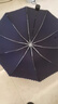 天堂傘三折加固加厚雨傘便攜強效拒水晴雨傘定制商務(wù)傘男女 暗紫紅-常規款（10骨雙人大傘） 曬單實(shí)拍圖
