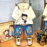 G.DUCKKIDS小黃鴨童裝哪吒衣服男童套裝夏季2025帥氣兒童夏裝短袖POLO衫褲子 米色 130 建議7~8歲【120-130cm】cm 曬單實(shí)拍圖