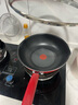 特福（Tefal）炒鍋家用不粘鍋平底炒鍋28cm炒鍋電磁爐燃氣灶通用有鈦 曬單實拍圖