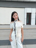 長(zhǎng)條小絲巾女士春秋新款高檔洋氣領(lǐng)巾配襯衫護(hù)頸圍脖圍巾媽媽禮物 小茶花字母-白色 約150*14cm 曬單實(shí)拍圖
