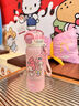 GULOO兒童保溫杯庫洛米學(xué)生上學(xué)專用316不銹鋼水杯幼兒園雙飲吸管水壺 庫洛米【正版授權(quán)】 380ml 曬單實拍圖