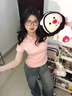 LDBE粉色polo領(lǐng)短袖T恤女2025新款夏季正肩修身顯瘦甜美百搭上衣體恤 粉色 S 【90斤以內(nèi)】 曬單實(shí)拍圖