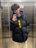 Drew Ess【官方正品】秋冬加厚情侶高街連帽笑臉衛(wèi)衣男女重磅潮牌美式外套 黑色 400g 加厚 XL 150-180斤 曬單實拍圖
