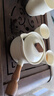 瓷牌茗茶具白陶茶壺陶瓷功夫茶具泡茶器辦公室會客側(cè)把提梁防燙泡茶壺 白陶青山飛鳥側(cè)把壺 260ml 曬單實(shí)拍圖