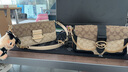 蔻馳（COACH）【品牌直供】coach女包MORGAN系列腋下酒神包生日禮物送女友 CH506IMOT4卡其老花 曬單實(shí)拍圖