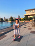 H&M童裝女嬰連衣裙夏季時尚舒適印花圓領飛袖及膝公主裙1265912 淺藍色/櫻桃 110 110/56 (3-4Y) 曬單實拍圖