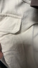 百圖betu女裝春季新款休閑褲高腰寬松多口袋闊腿工裝褲女2402T71 杏色 M 曬單實(shí)拍圖