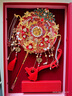 歲歲歡原創(chuàng  )團扇新娘結婚高級重工秀禾扇婚禮出嫁手捧花diy材料包 幸福美滿(mǎn)【成品+禮盒+扇架】 曬單實(shí)拍圖