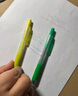 派通（Pentel）SXS15 按動熒光筆 手賬記號筆標記筆 伸縮式大容量熒光筆可換芯 4.5mm 綠色 曬單實拍圖