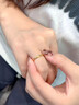 老鳳祥18K彩金光面素圈情侶對戒玫瑰金七夕情人節(jié)禮物送女朋友老婆 光面素圈【女戒】 曬單實(shí)拍圖