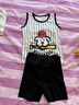 舒貝怡男童套裝無袖夏季女寶寶背心運(yùn)動(dòng)服嬰兒衣服純棉薄款 棒球100CM 曬單實(shí)拍圖