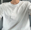 森馬（Semir）短袖T恤男純色打底衫修身25夏新款內(nèi)搭上衣簡約百搭t恤男士 [店鋪TOP1純棉款]漂白10007 2XL 曬單實拍圖