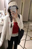 逸兼夏季薄款麻花刺繡簡(jiǎn)約針織開衫外套上衣女外搭空調(diào)房開衫 針織開衫【櫻桃-白色】 均碼 建議70-105斤 曬單實(shí)拍圖
