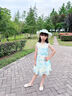 La Chapelle拉夏貝爾女童連衣裙2025新款洋氣兒童夏裝漸變色公主裙女寶寶裙子 藍(lán)色 140 建議身高131-140cm 曬單實(shí)拍圖