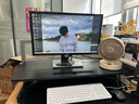 全品屋升降電腦桌升降工作臺電腦升降支架臺站立式升降辦公書桌 氣動無級升降-黑桌雙層80cm 曬單實(shí)拍圖