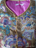 皮爾卡丹（pierre cardin）重工國(guó)潮風(fēng)刺繡格子新中式馬甲背心女圓領(lǐng)坎肩獨(dú)特輕國(guó)風(fēng)疊穿上衣 黃色 L 100-115 曬單實(shí)拍圖