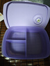 特百惠（Tupperware）可微波加熱飯盒上班族學(xué)生午餐便當(dāng)盒塑料密封冷藏保鮮飯菜湯碗 思麗康微波午餐3件套-冰沙紫 曬單實(shí)拍圖