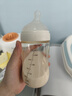 bebebus鉆光奶瓶3-6個月300ml新生兒寶寶ppsu偏心仿母乳防脹氣防嗆奶瓶 曬單實拍圖