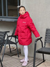波司登（BOSIDENG）25年新款羽絨服男女兒童中長款5A抗菌4防連帽厚外套T250246914DS 奧秘紅|1769 140 /64 曬單實拍圖