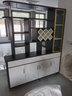 凱帝格（CADEFE） 酒柜客廳隔斷柜進(jìn)門(mén)玄關(guān)柜簡(jiǎn)約現代家用裝飾柜間廳柜北歐屏風(fēng)柜 布紋色（長(cháng)1.6x寬0.34x高2米） 雙面 曬單實(shí)拍圖