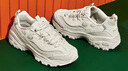 斯凱奇（Skechers）女鞋網(wǎng)面透氣輕便休閑鞋復古老爹鞋熊貓鞋896193 乳白色 37  曬單實拍圖