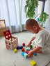 煦凜日本兒童積木玩具嬰兒6個月以上大顆粒男孩0女寶寶1一2歲益智拼裝 16孔橡木智力盒 曬單實拍圖