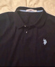 U.S. POLO ASSN.保羅polo衫男夏季商務(wù)休閑t恤男純色短袖男上衣男裝海瀾黑色 L 曬單實(shí)拍圖