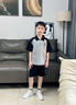 諾佳微淇男童夏裝套裝2025新款男孩中大兒童夏季短袖POLO衫運(yùn)動(dòng)帥氣時(shí)髦潮 灰色 160 碼 曬單實(shí)拍圖