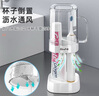 今米（jinmi）漱口牙刷杯子學(xué)生宿舍刷牙杯洗漱套裝住校生牙具用品專用抗菌牙缸 25年升級(jí)款【抗菌杯】方形簡(jiǎn)約白 曬單實(shí)拍圖