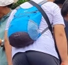 WELLHOUSE折疊小背包戶外徒步防潑水雙肩包旅行背包學(xué)生書包10L 天空藍(lán) 曬單實(shí)拍圖