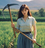 京多夢2025夏季格子短袖襯衫女設(shè)計(jì)感小眾法式寬松襯衣流行洋氣薄款上衣 綠色 M (90-105斤） 曬單實(shí)拍圖