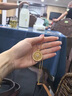 興穎古法金包銀旋轉(zhuǎn)八寶羅盤項(xiàng)鏈吊墜女鏤空鑲鉆圓牌掛墜鎖骨毛衣鏈 金1.2克-總重約14克-大號(hào)旋轉(zhuǎn)八寶羅盤 曬單實(shí)拍圖