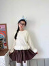 moonkids女童半身裙燈芯絨裙子2025秋冬新款兒童裙褲韓版加厚冬季短裙女孩 4527咖色半身裙 130 cm 曬單實(shí)拍圖